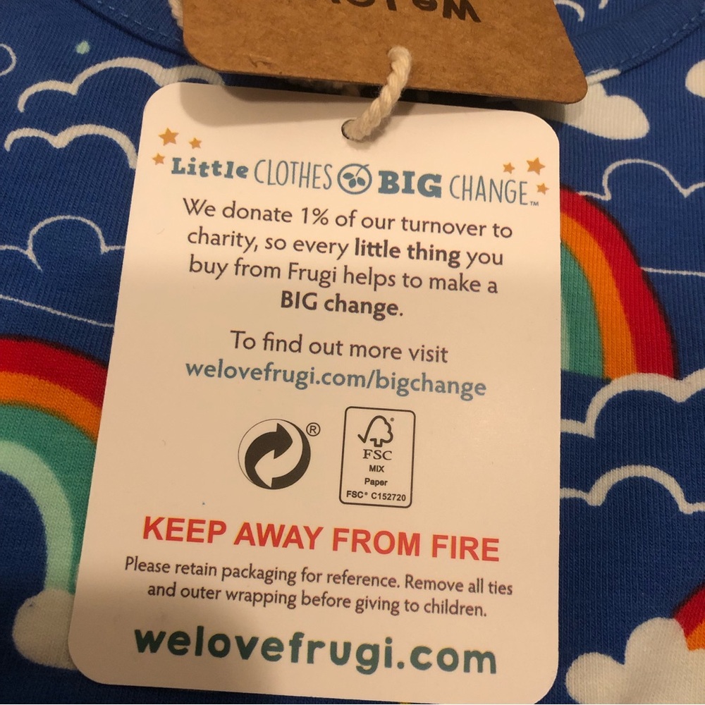 NEW | Frugi | Rainbow Skater Dress - Picture 7 of 10